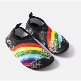 Sapatos aquáticos infantis coloridos Slipen preto preto 1