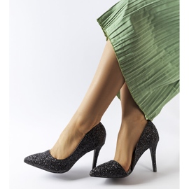 Salto preto brocado Arsenault 1