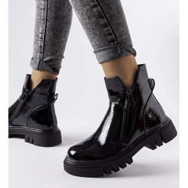 Botas com isolamento lacado preto Ritte 1