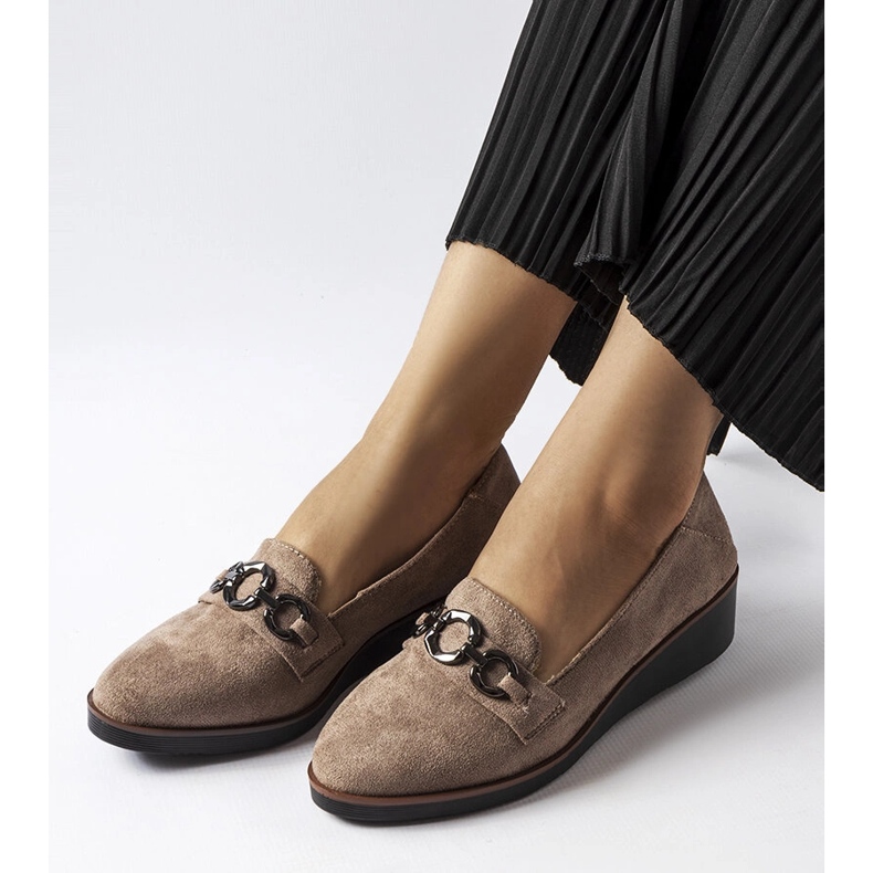 Mocassim de camurça marrom Erin. castanho 1