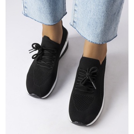 Inna Tênis de cunha preta da Alberica preto 1