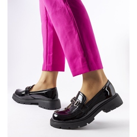 Inna Mocassins pretos com strass Cantú 1 Inna Mocassins pretos com strass Cantú 1