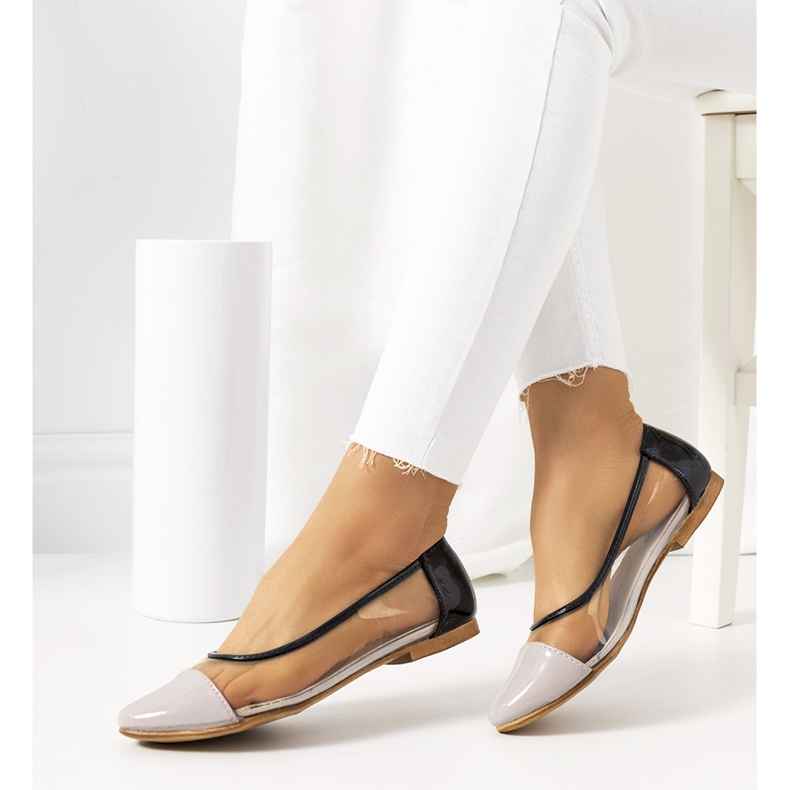 Bailarinas Pastella transparente violeta incolor preto 1