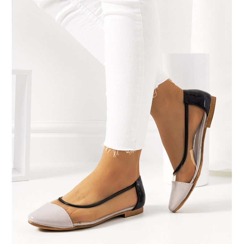 Bailarinas Pastella transparente violeta incolor preto 2