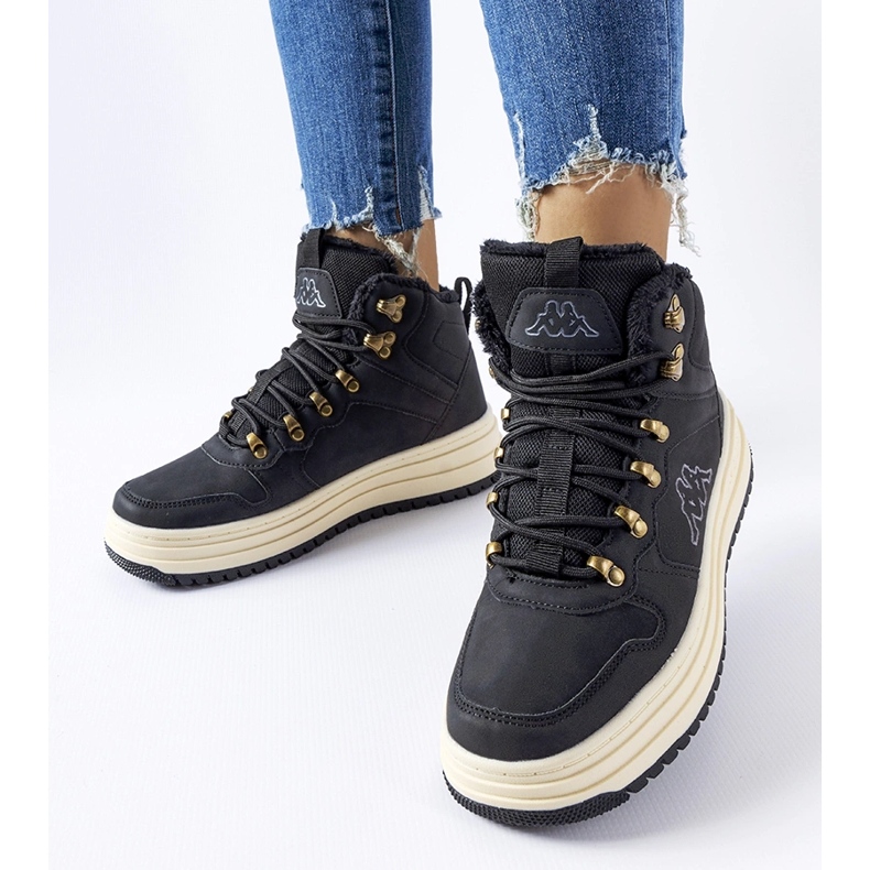 Sapatos isolados pretos Kappa 243364 Tobin 1