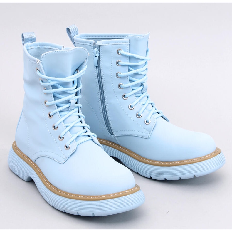 Botins com atacadores Peddy Blue azul 1