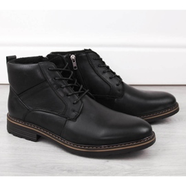 Botins masculinos de couro com isolamento, pretos, T.Sokolski Z22-69 1