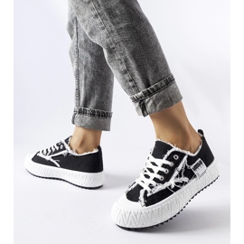 Inna Tênis plataforma Coolidge preto 1