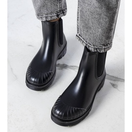 Botas de chuva curtas pretas, Michele preto 1