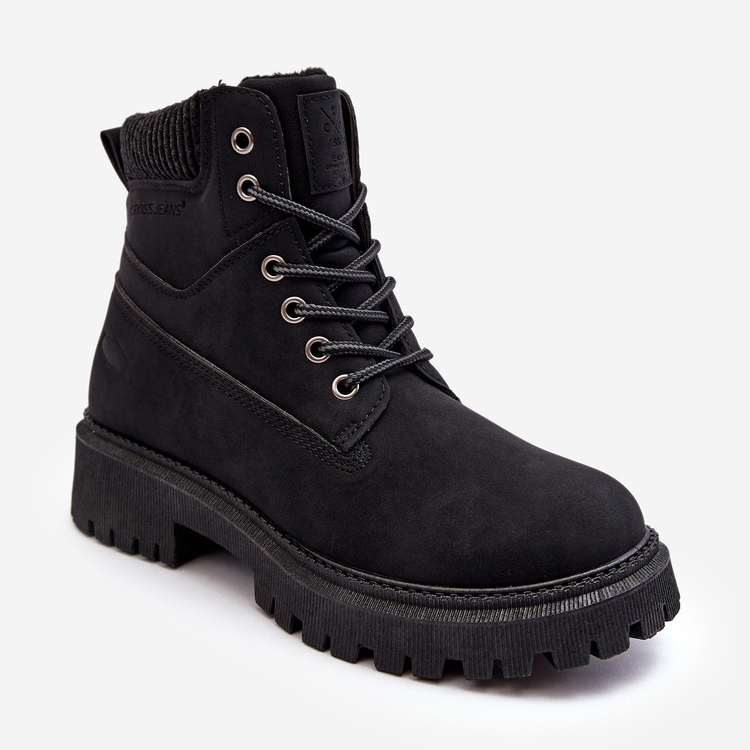 Botas isoladas femininas pretas cross jeans MM2R4012C preto 1