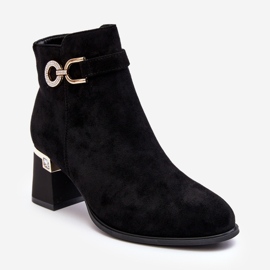 Botas de camurça femininas da moda pretas Nola preto 1