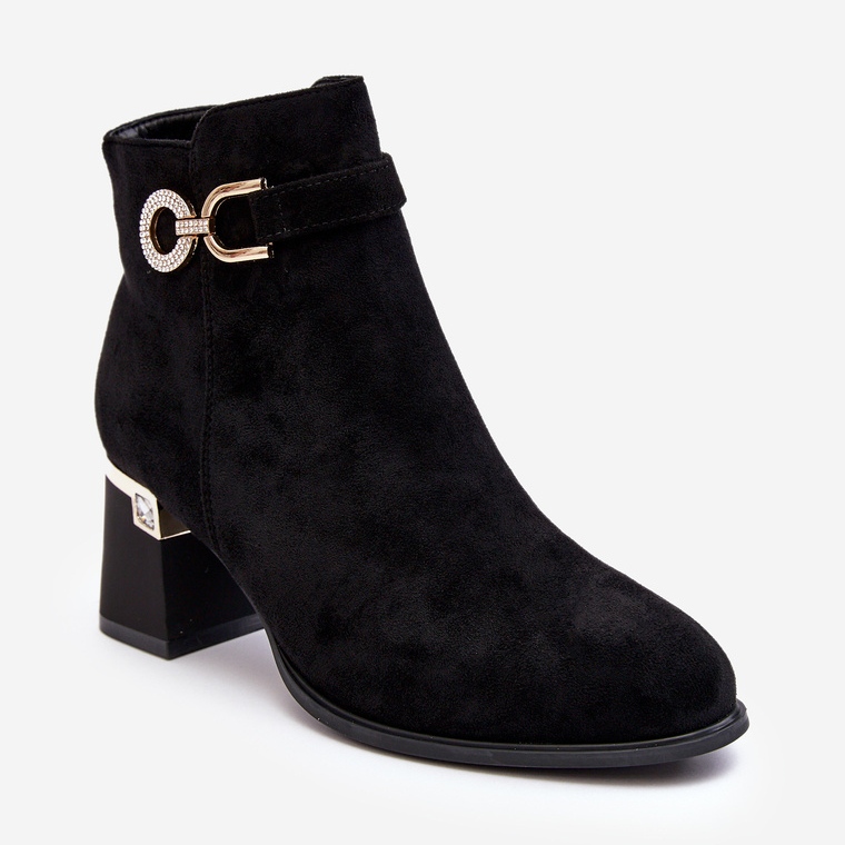Botas de camurça femininas da moda pretas Nola preto 1