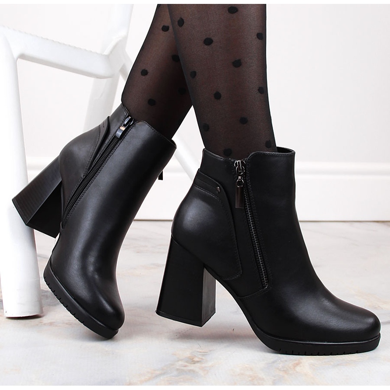 Botins pretos com isolamento feminino Sergio Leone BT323 1 Botins pretos com isolamento feminino Sergio Leone BT323 1