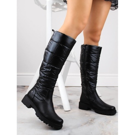 Botas femininas pretas acolchoadas e isoladas T.Sokolski Z23-385 preto 2