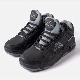 Sapatos unissex pretos e cinza Kappa 243316 Jonscha 1