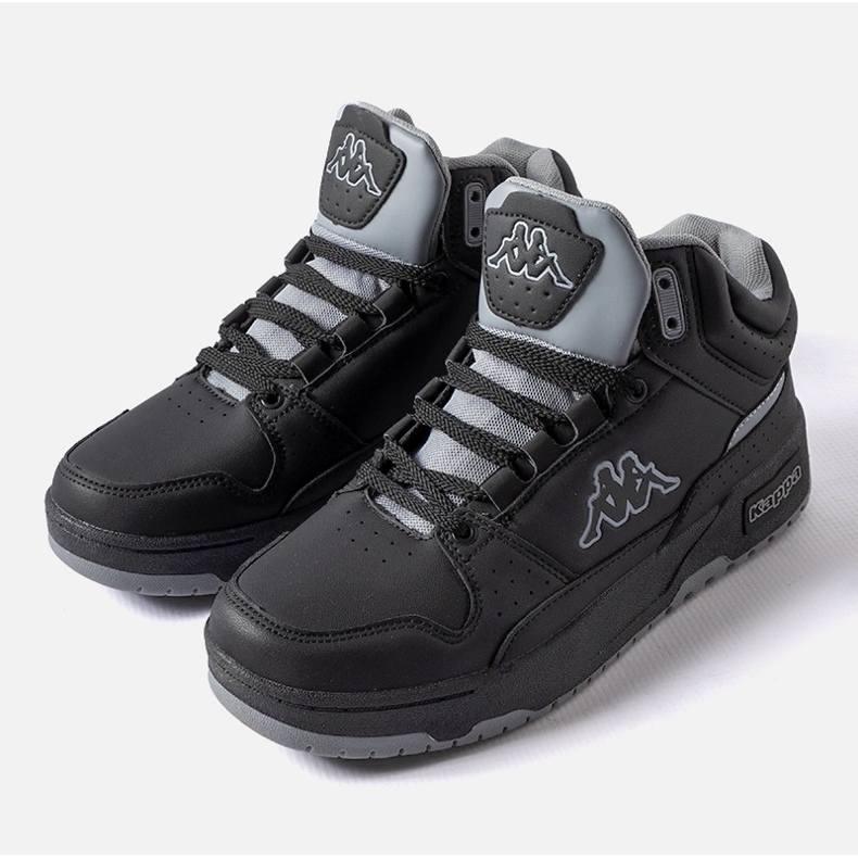 Sapatos unissex pretos e cinza Kappa 243316 Jonscha 1