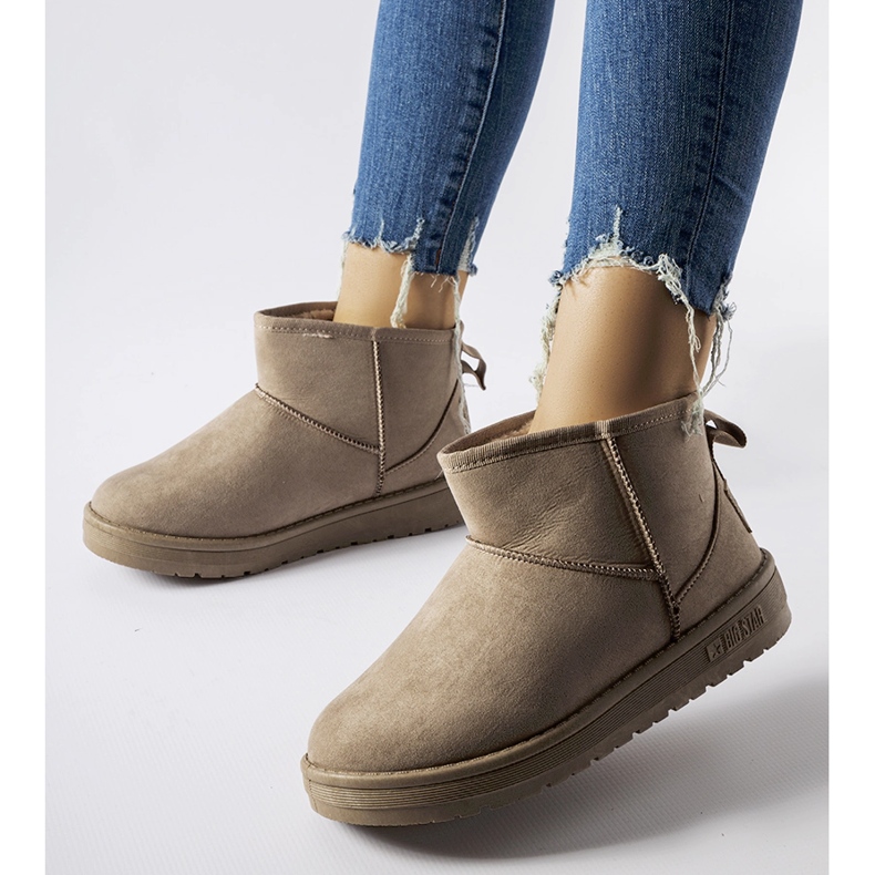 Botas de neve femininas bege Big Star KK274294 1