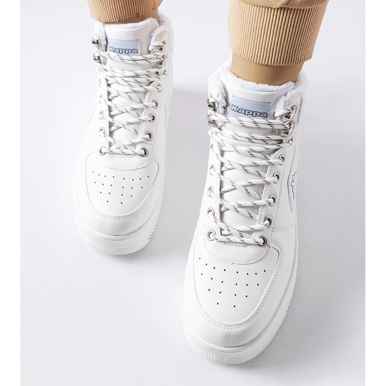 Sapatos isolados brancos Kappa 243047 Fallou 2