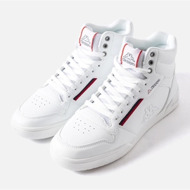 Kappa Tênis masculino branco de cano alto 242764 Manganês 1