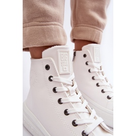 Tênis feminino com zíper isolado branco Big Star MM274021 1