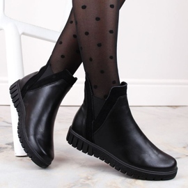Filippo W PAW472 botins pretos de couro com isolamento 1 Filippo W PAW472 botins pretos de couro com isolamento 1