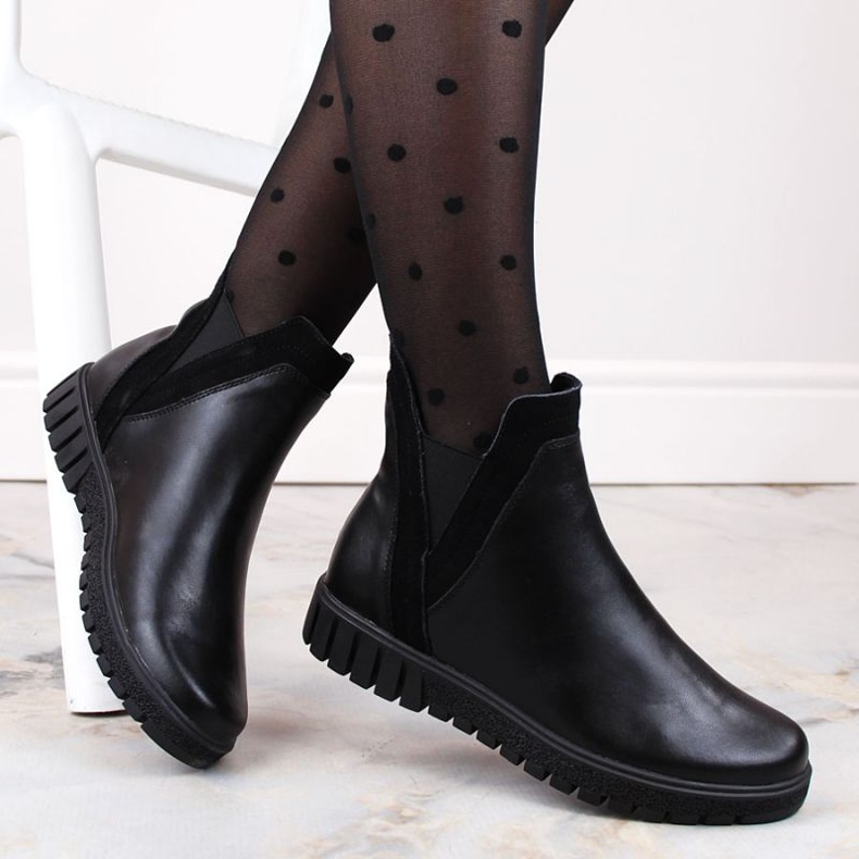 Filippo W PAW472 botins pretos de couro com isolamento 1 Filippo W PAW472 botins pretos de couro com isolamento 1