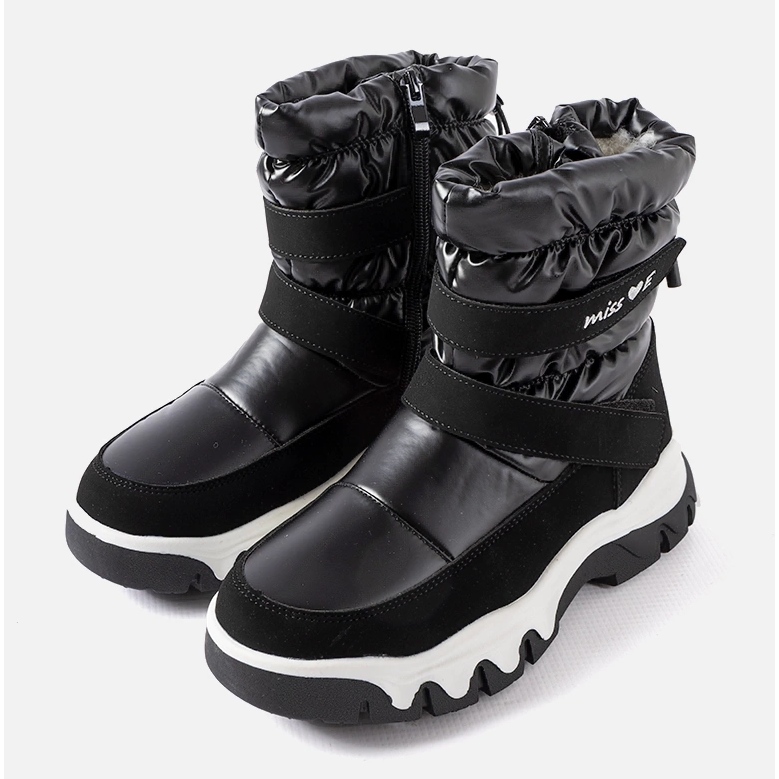 Botas de neve femininas com isolamento Staturano pretas preto 1