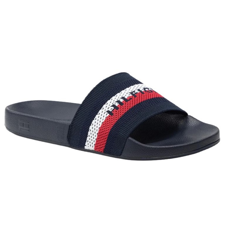 Chinelos Tommy Hilfiger Knited Pool Slide M FM0FM03642 azul 1