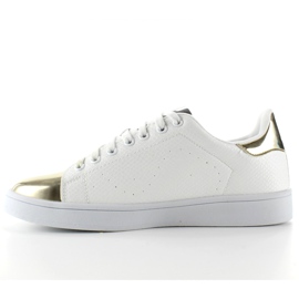 Tênis com biqueira metálica YP-01 Gold branco amarelo 1