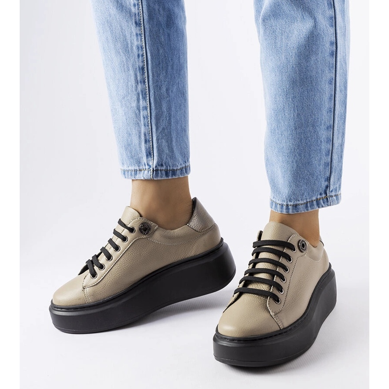 Brogues bege LS5379 Taupe 1