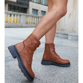 Botas marrons na plataforma Ugo castanho castanho marrom 2