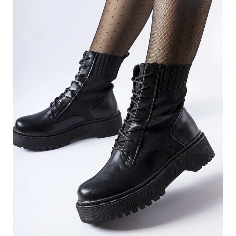 Trabalhadores de meias pretas Sebastiano slip-on preto 1 Trabalhadores de meias pretas Sebastiano slip-on preto 1