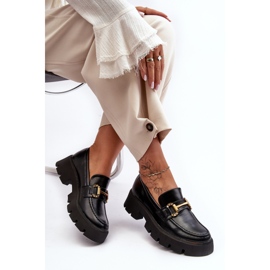 Mocassins femininos com decoração pretos Peuria preto 2