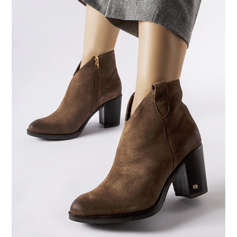 Botas com isolamento de camurça marrom Karino 1