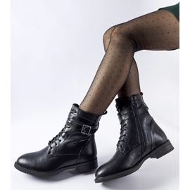 Botas pretas Kalamazoo envernizadas preto 1