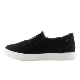 Jeans slip-on com patch NB22 Black preto 2