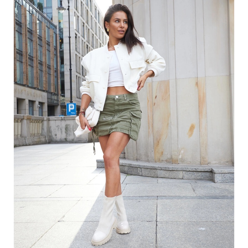 Botins meia envernizados bege da Albertina 1