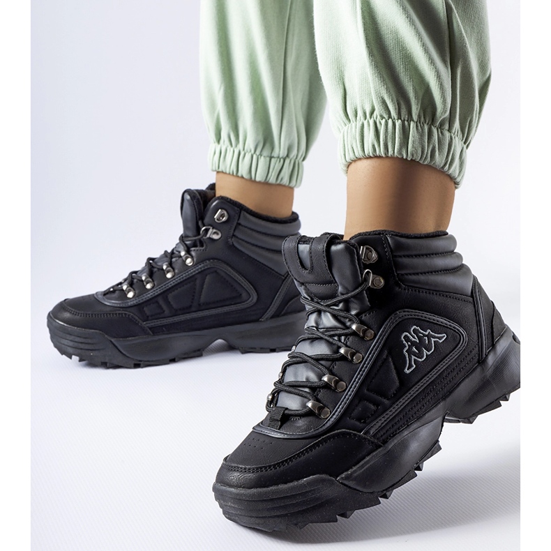 Sapatos Kappa 242968 Shivoo pretos de cano alto 1
