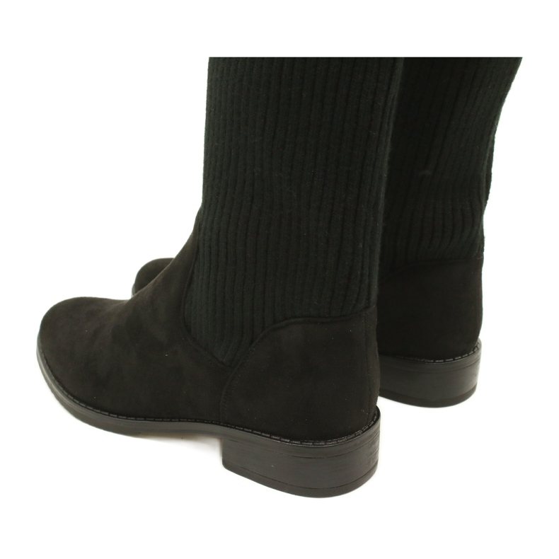 M.Daszyński Botas com nervuras femininas SA62-58 BOTAS NEGRAS preto 7 M.Daszyński Botas com nervuras femininas SA62-58 BOTAS NEGRAS preto 7