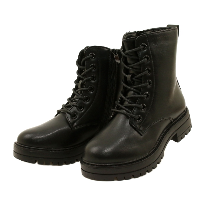 Evento Botas elegantes Miss Zipper 23DZ35-4235 pretas preto 2