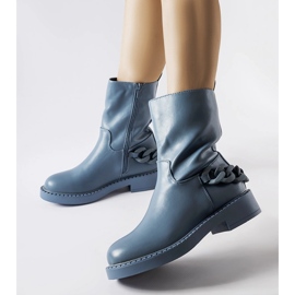Inna Botins azuis com isolamento e corrente Linera azul 1