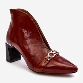 Botins de couro Maciejka 05262-02 Marrom castanho 1