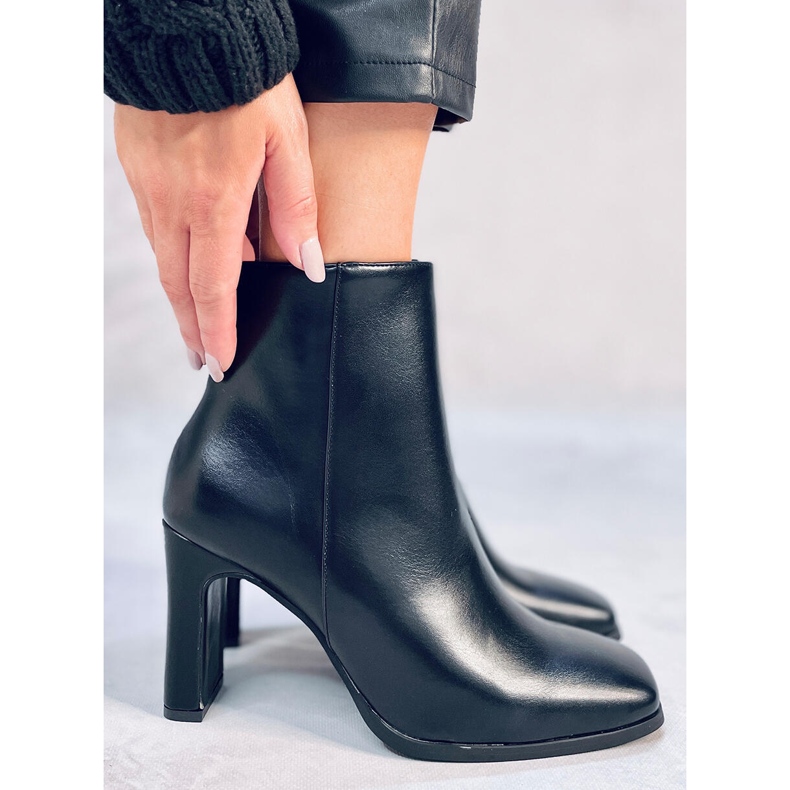 Salto alto Madison Black Pu preto 1