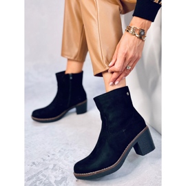 Botas de salto de borracha pretas Linzi preto 1
