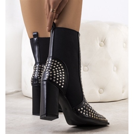 Botins pretos de salto alto Raina 2