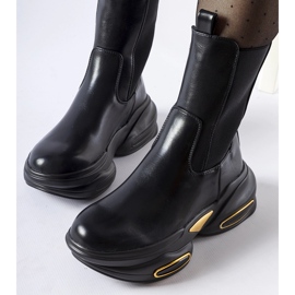 Big Star Botins maciços Sant'Egidio pretos. 2