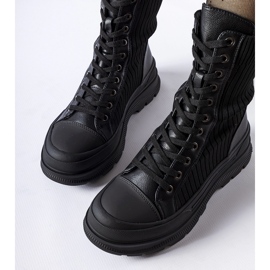 Meias pretas com sola Vitto grossa preto 1 Meias pretas com sola Vitto grossa preto 1