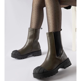 Inna Botas Porcigatone com isolamento verde escuro 1