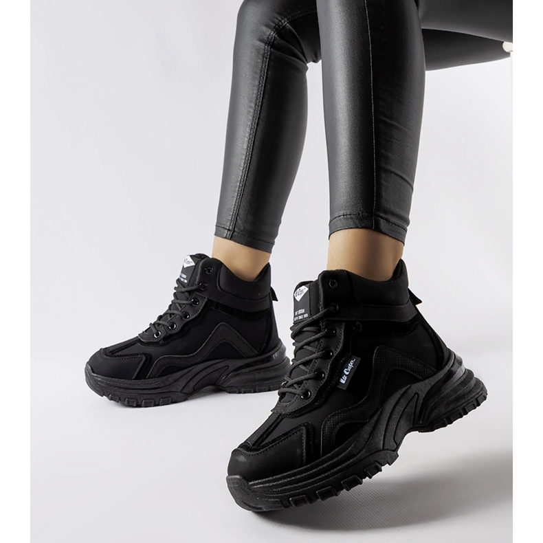 Botas pretas Lee Cooper LCJ-23-44-1976L preto 1