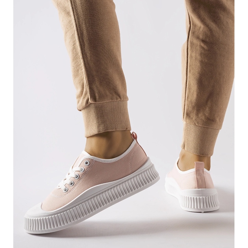 Tênis plataforma Collepepe rosa 1